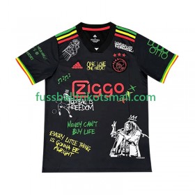 Fußballtrikots Ajax Amsterdam Bob Marley Special Schwarz 2025-2026 Kurzarm Heimtrikotsatz kaufen